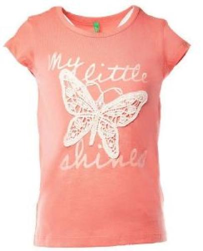 T-SHIRT BENETTON BEE FREE BUTTERFLY ΚΟΡΑΛΙ (82 CM)-(1-2 ΕΤΩΝ)