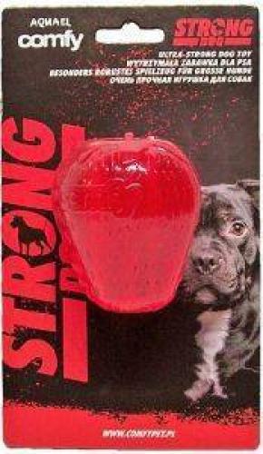 ΠΑΙΧΝΙΔΙ ΣΚΥΛΟΥ COMFY STRONG DOG STRAWBERRY ΚΟΚΚΙΝΟ 7.5X6.5CM