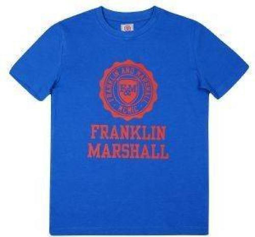 T-SHIRT FRANKLIN - MARSHALL BRAND LOGO FMS0060 ΜΠΛΕ (122ΕΚ.)-(6-7 ΕΤΩΝ)