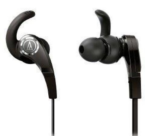AUDIO TECHNICA ATH-CKX7IS SONICFUEL IN-EAR HEADPHONES WITH IN-LINE MIC - CONTROL BLACK