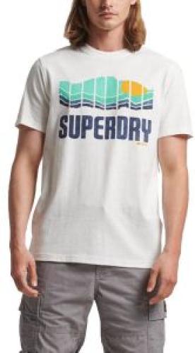 T-SHIRT SUPERDRY OVIN VINTAGE GREAT OUTDOORS M1011531A ΛΕΥΚΟ
