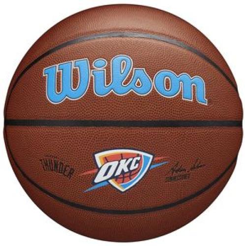 ΜΠΑΛΑ WILSON NBA TEAM ALLIANCE OKLAHOMA CITY THUNDER ΠΟΡΤΟΚΑΛΙ (7)
