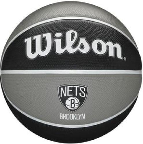 ΜΠΑΛΑ WILSON NBA TEAM TRIBUTE BROOKLYN NETS ΜΑΥΡΟ/ΓΚΡΙ (7)