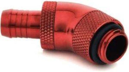 BITSPOWER FITTING 45 DEGREE 1/4 INCH TO ID 10MM ROTATING BLOOD RED