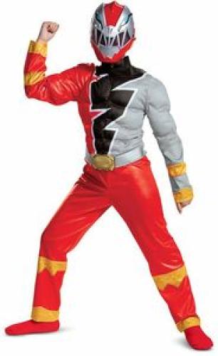 RED RANGER DINO FURY CLASSIC MUSCLE DISGUISE (115869) (7-8 ΕΤΩΝ)-(124-135CM)