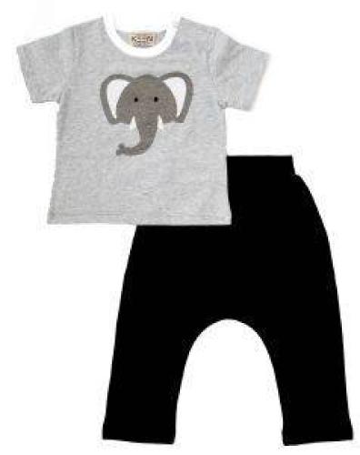 ΣΕΤ KEEN ORGANIC WWF BABY SET ELEPHANT ΓΚΡΙ/ΜΑΥΡΟ (18-24 ΜΗΝΩΝ)