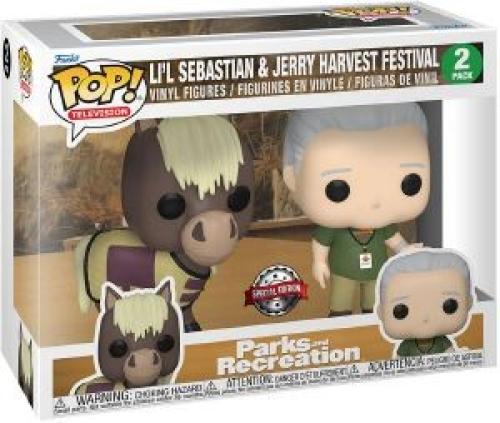 FUNKO POP! 2-PACK TELEVISION: PARKS AND RECREATION - LIL SEBASTIAN - JERRY HARVEST FESTIVAL