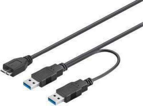 GOOBAY 95746 USB3.0 DUAL POWER SUPERSPEED CABLE 0.3M