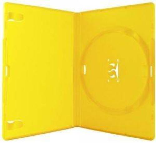DVDBOX 1 DVD AMARAY YELLOW WITH CLIPS 10 ΤΕΜ