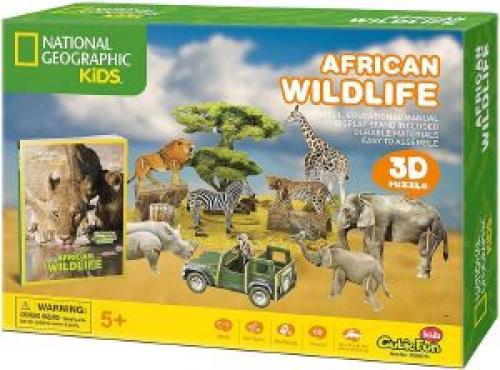 NATIONAL GEOGRAPHIC AFRICAN WILDLIFE CUBIC FUN 69 ΚΟΜΜΑΤΙΑ
