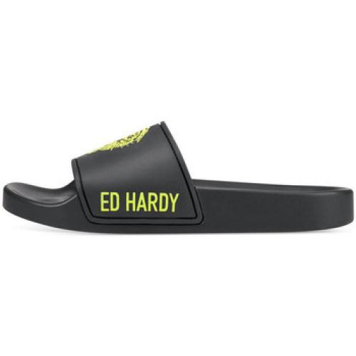 Sneakers Ed Hardy Sexy beast sliders black-fluo yellow