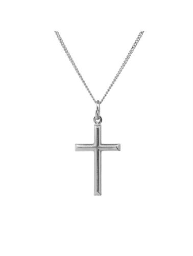 Aνδρικός σταυρός από ασήμι 925 μαζί με την αλυσίδα επίσης από ασήμι 925