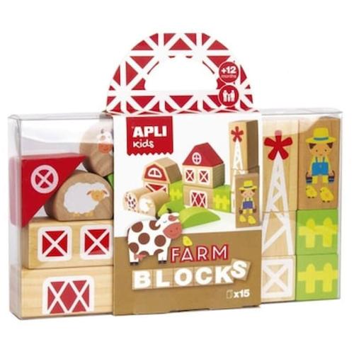 Apli Kids Wooden Blocks Farm