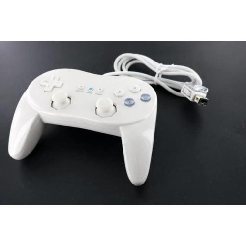 Controller Wired Classic Pro White For Wii