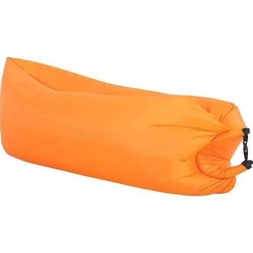 Lazy Bag Inflatable Air Sofa 650gr Φουσκωτό Στρώμα Κάθισμα Ξαπλώστρα Πορτοκαλί (g2490)
