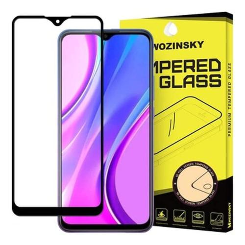 Full Glue 9h Tempered Glass Xiaomi - Wozinsky - Μαύρο - Redmi 9