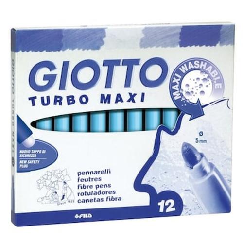 Giotto Μαρκαδοροι Turbo Maxi Γαλαζιο 12τμχ.