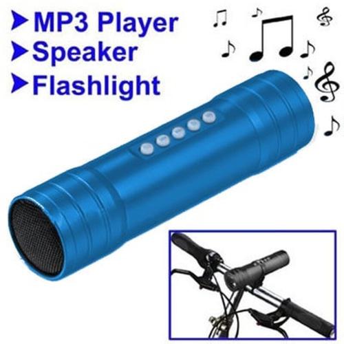 Mp3(msd 4gb)speaker Φακοσ-alarm Hf-βαση Ποδηλατου Vt-led7 Blue