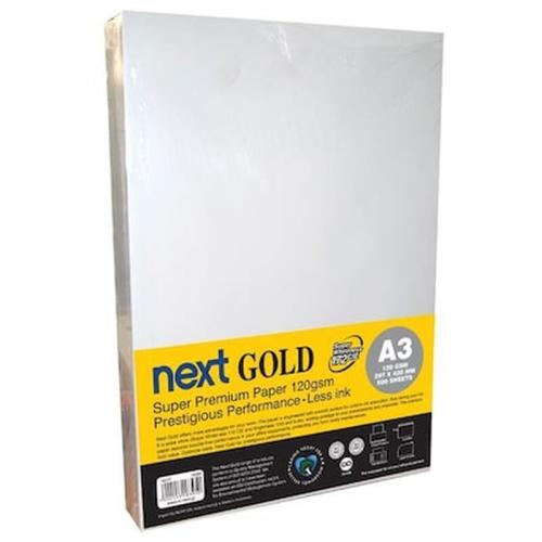 Next Gold Premium Χαρτί Εκτύπωσης A3 120gr 500 φύλλα