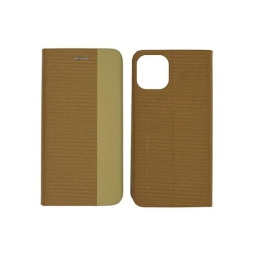 Θήκη Apple iPhone 11 - Ancus Magnetic Canvas Book Case - Gold