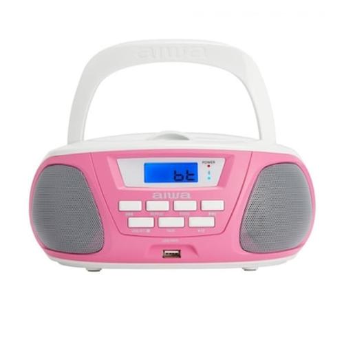 Aiwa Bbtu-300pk Ροζ Φορητό Bluetooth Ηχοσύστημα