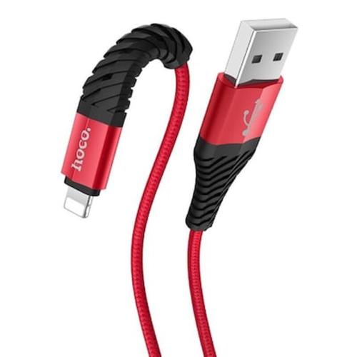 X38 Cool Charging Data Cable For Lightning Red - Ho-x38l-2