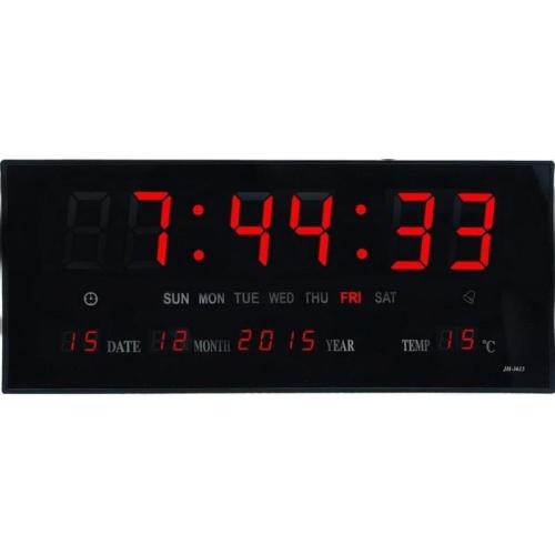 Ψηφιακό Ρολόι-πινακίδα Led Με Θερμόμετρο Και Ημερολόγιο Jh-3615