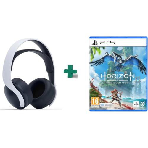 Sony PS5 Pulse 3D Wireless Headset - Ασύρματα Ακουστικά Κεφαλής - Λευκό + Horizon Forbidden West