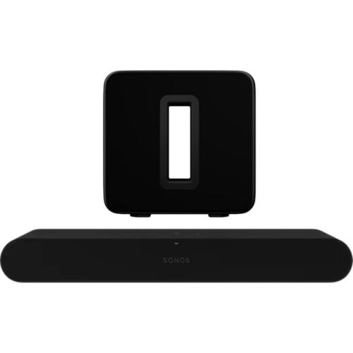 Soundbar Sonos Ray + Subwoofer Sonos Sub (Gen3) - Μαύρο