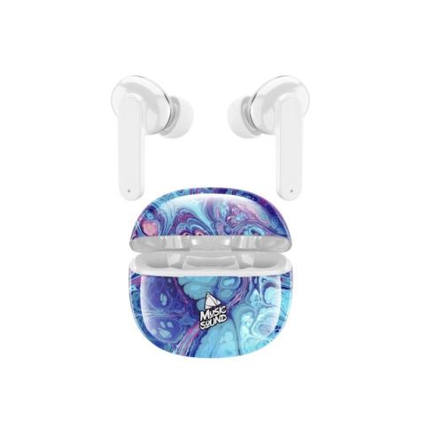 Ακουστικά Bluetooth Cellular Line Music Sound με Θήκη Φόρτισης - Purple/White