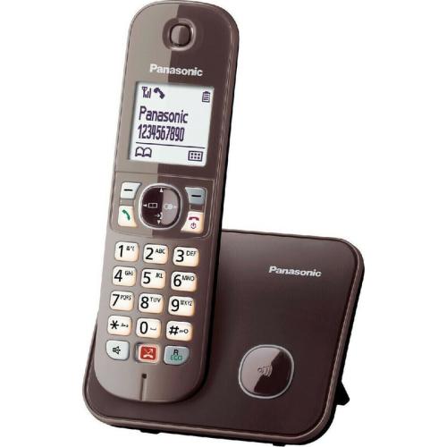 Ασύρματο Τηλέφωνο Panasonic KX-TG6851 - Καφέ