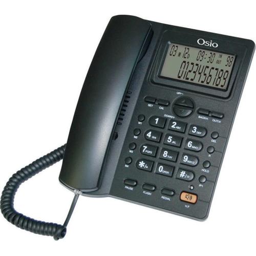 Ενσύρματο Τηλέφωνο Osio OSW-4710B - Μαύρο