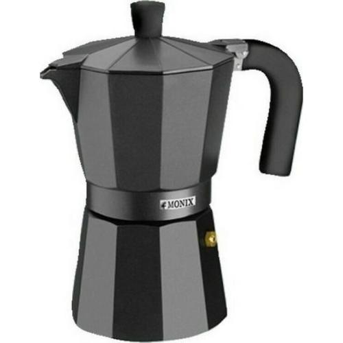 Μπρίκι Espresso MONIX VITRO NOIR 6 Φλυτζάνια Μαύρο