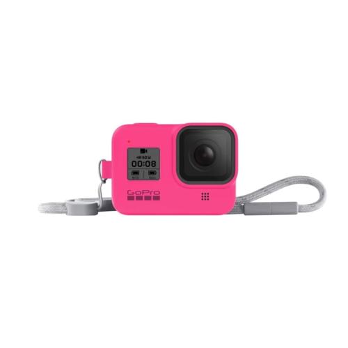 GoPro Sleeve and Lanyard - Hero8 Electric Pink