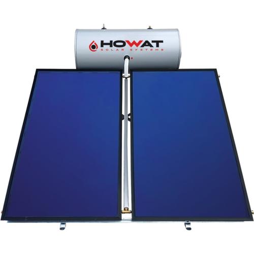 Ηλιακός Θερμοσίφωνας HOWAT Glass 160L/3τμ Διπλής Ενέργειας Ταράτσας