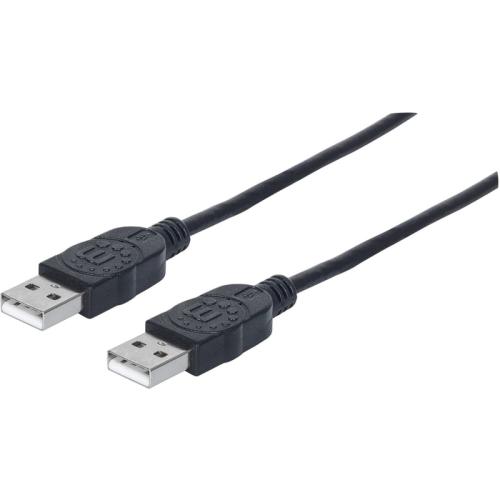 Καλώδιο Manhattan USB 2.0, Type-A Male to Type-A Male - 3m - Μαύρο