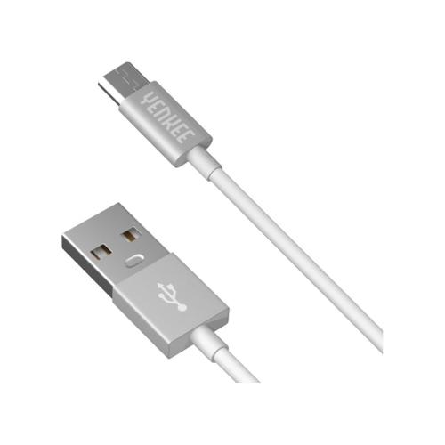 Καλώδιο Yenkee USB-A σε microUSB 1m - Λευκό