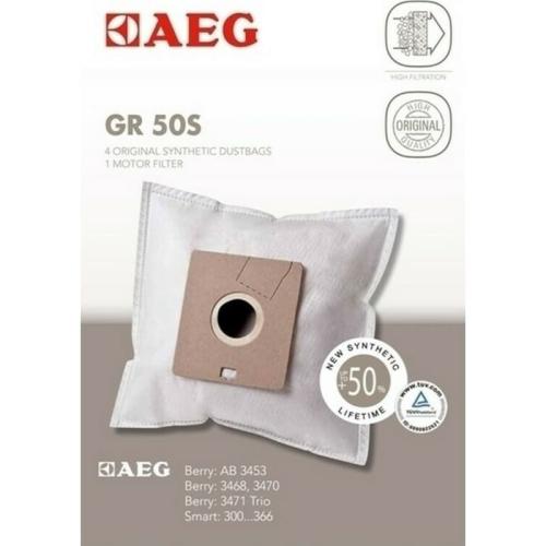 Σακούλες Ηλεκτρικής Σκούπας AEG GR50S 4 Τεμάχια Λευκό