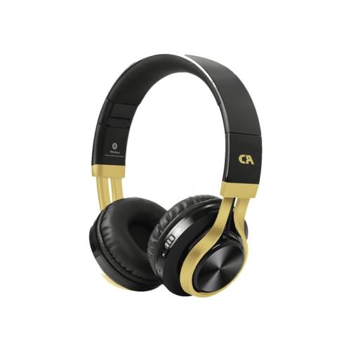 Ακουστικά Κεφαλής Crystal Audio BT-01 - Μαύρο/Χρυσό