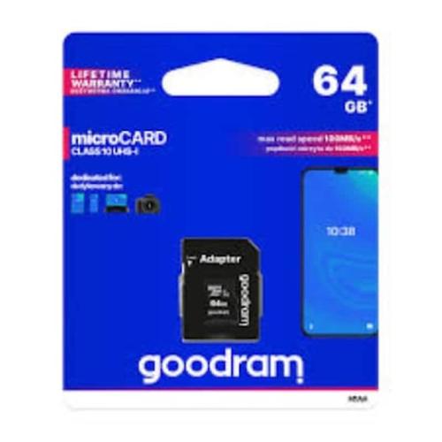 Goodram Micro Sd Class 10 64gb Uhs I + Adapter M1aa