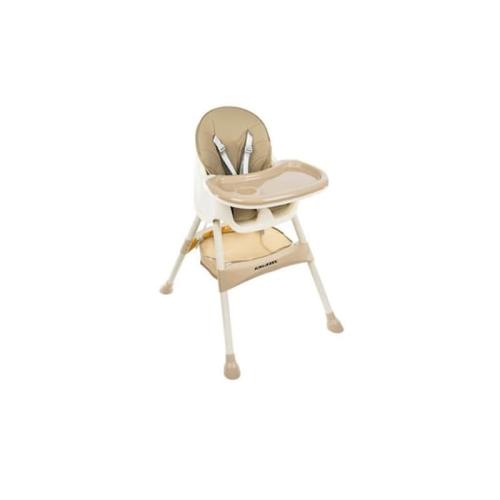 Παιδικό Κάθισμα Φαγητού 3 Σε 1 Με Ρυθμιζόμενο Ύψος Σε Μπεζ Χρώμα, 60-92x60x75 Cm, Dining Chair