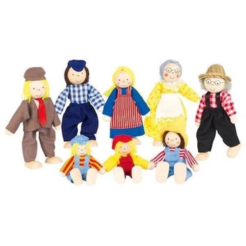 Goki Σετ Οικογένεια Αγροτών Με 8 Κούκλες.