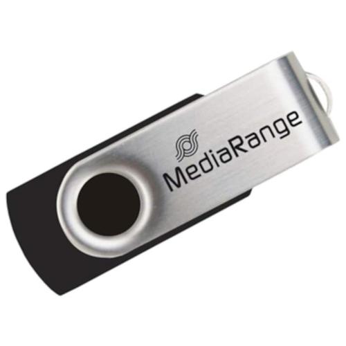 Mediarange Usb Flash Drive 128gb Black/silver (mr913)