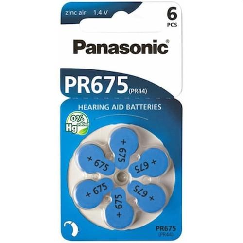 Panasonic Pr 675 Zinc Air 6 Pcs. Hearing Aid Cells