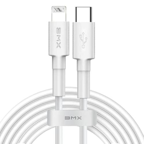 Usb-c Cable To Lightning Baseus Bmx Mini White, Mfi, Power Delivery, 18w, 1.8m (white)