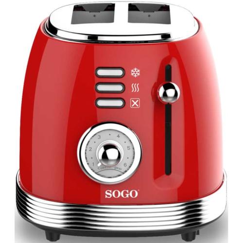 Φρυγανιέρα SOGO TOS-SS-5460 850 W 2 Θέσεων Κόκκινο