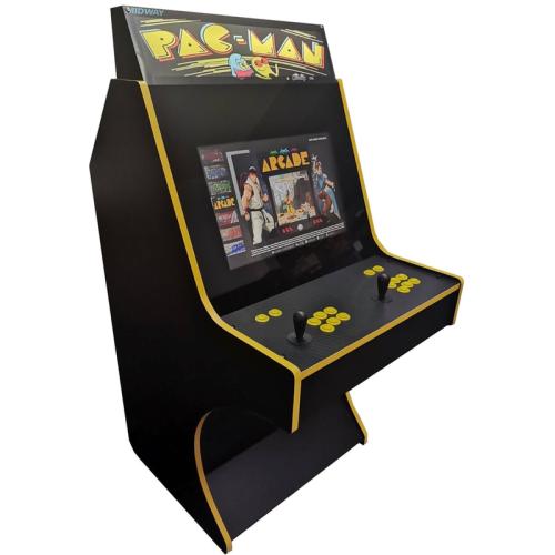 Ρετρό Κονσόλα Arcade Sit Down 22 Pac-Man Cover Μαύρο