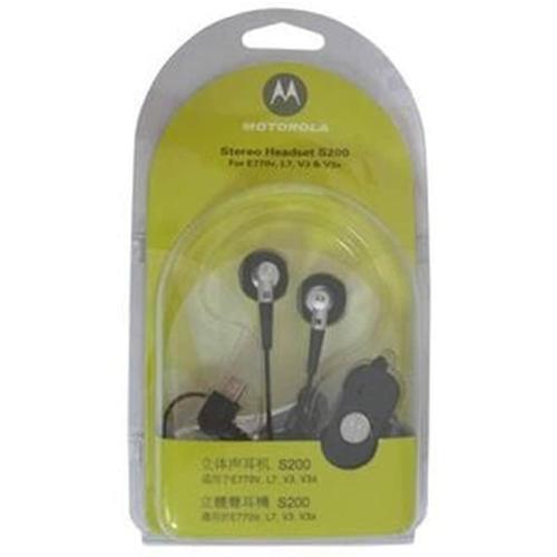 H/f Stereo Motorola S200 V3/l6/l7 Black Packing Or