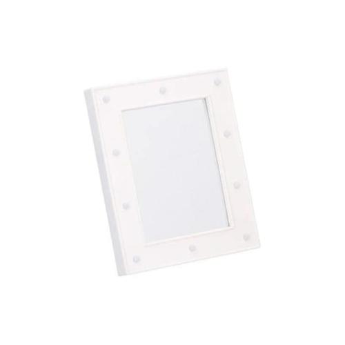 Διακοσμητικός Τετράγωνος Καθρέπτης Με Led Φως 23.7x18.7x2.9 Εκατοστά Arti Casa Λευκό