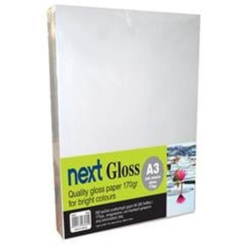 Next Gloss Premium Φωτοαντιγραφικό Χαρτι A3 170gr 250 φύλλα